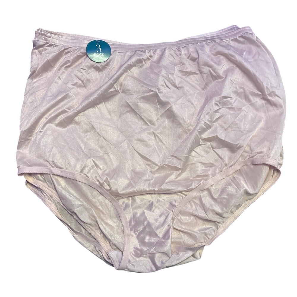 NEW Vanity Fair Perfectly Yours Ravissant 15711 Nylon Brief Panties 3 Pack 7 L